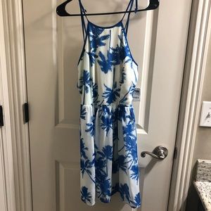 New Palm Print Dress